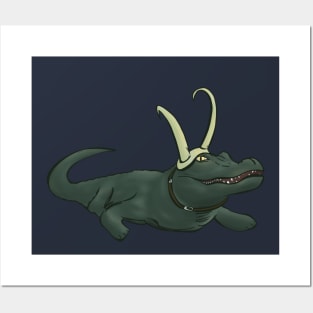 crocodile loki Posters and Art